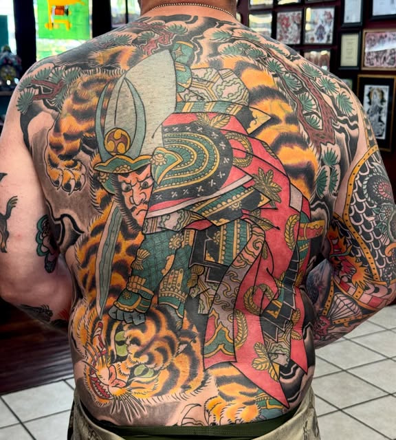 Japanese backpiece by Alex Hall